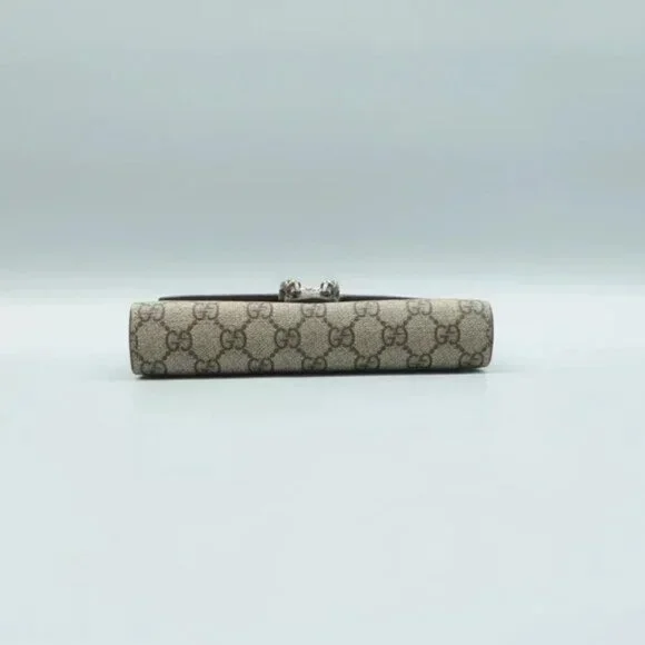 100% Authentic GUCCI Dionysus Brown Canvas Shoulder Bag - Picture 4 of 12